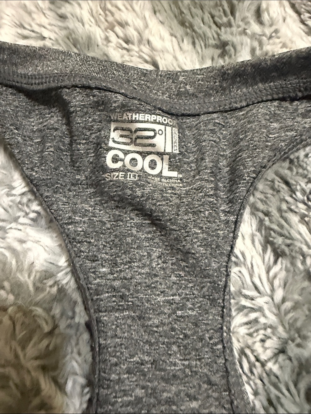 Weatherproof Gray Racerback Performance Tank - Picture 2 of 4